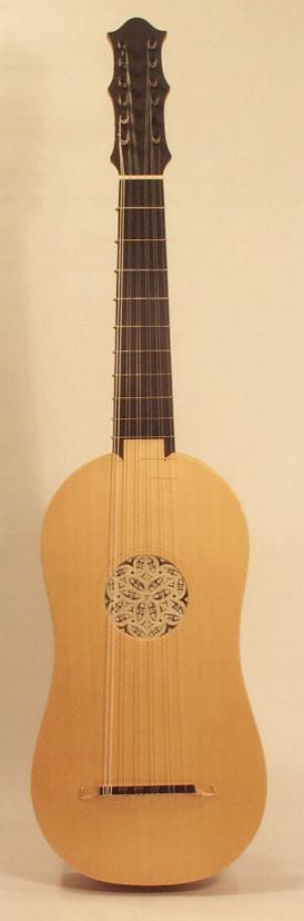 16th Century Model Spanish Vihuela Front