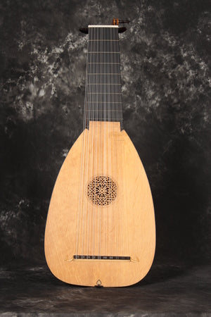 Hans Burkholtzer Model 10/11-Course Lute Front