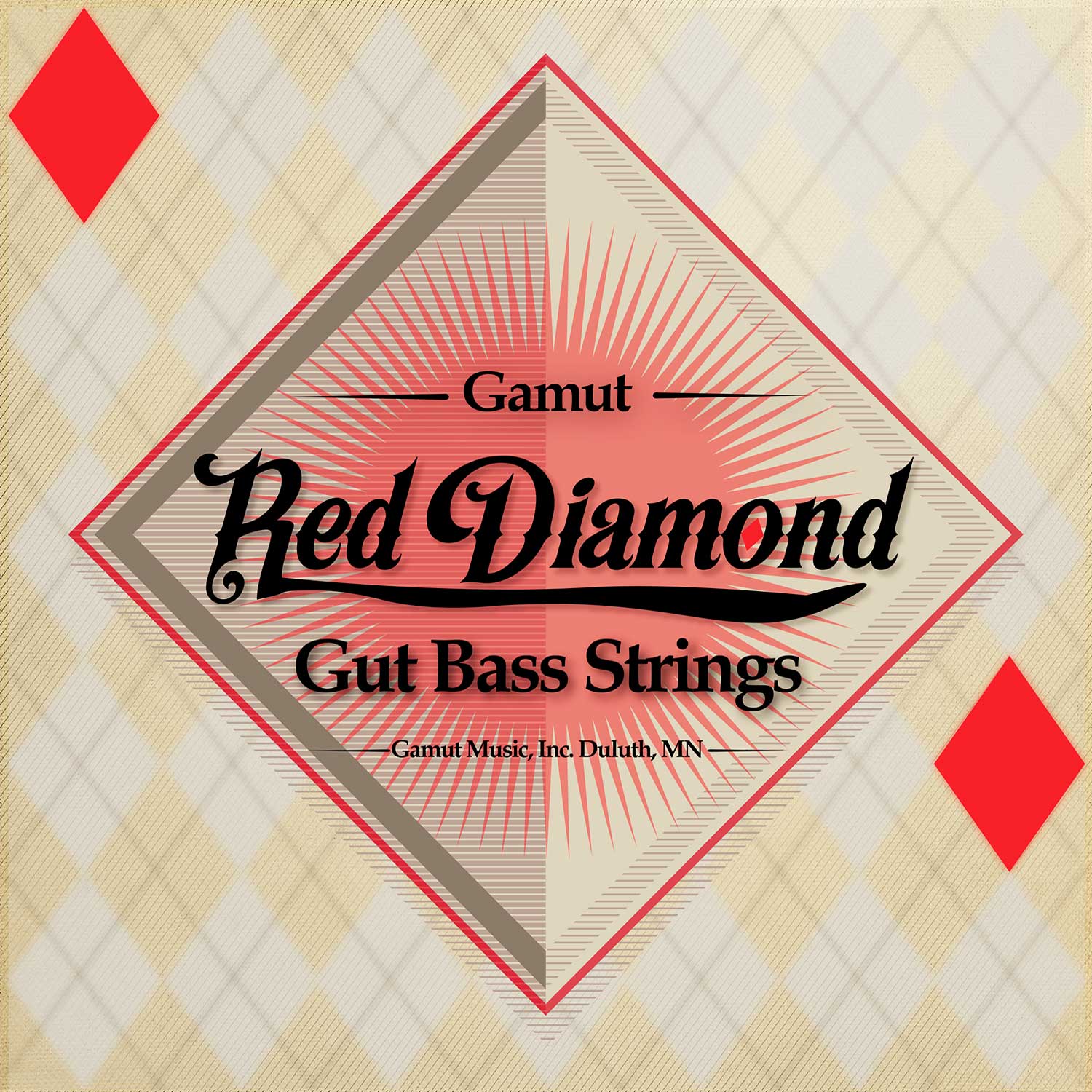 Gamut Red Diamond ガットG弦 Red Diamond Gut Bass String Set