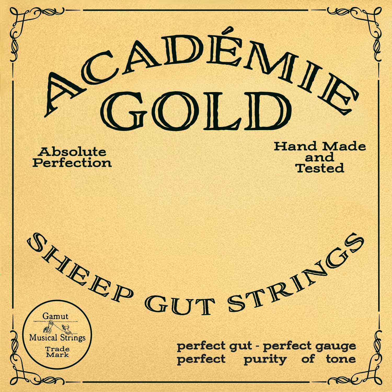 Academie Gold Cello d-2 Sheep Gut Light - OVERSTOCK