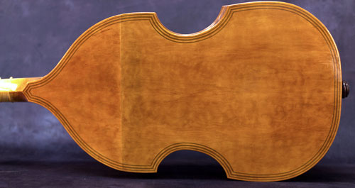 Ventura di Francesco de' Macchettis Linarol Model 1582 Bass Viol Back