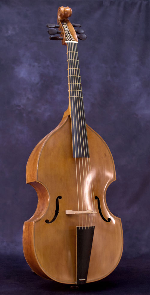 Ventura di Francesco de' Macchettis Linarol Model 1582 Bass Viol Front