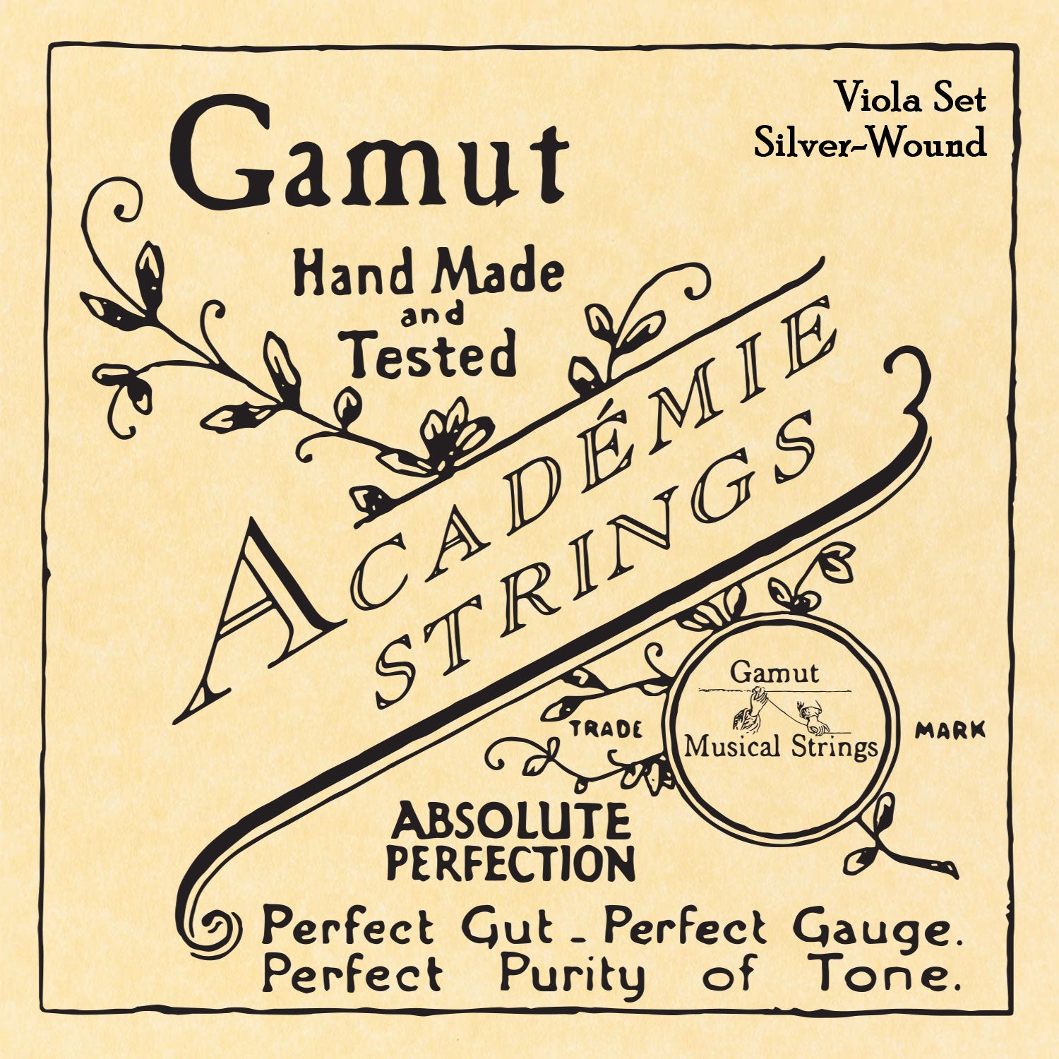 Viola Gut String Set - Silver-Wound