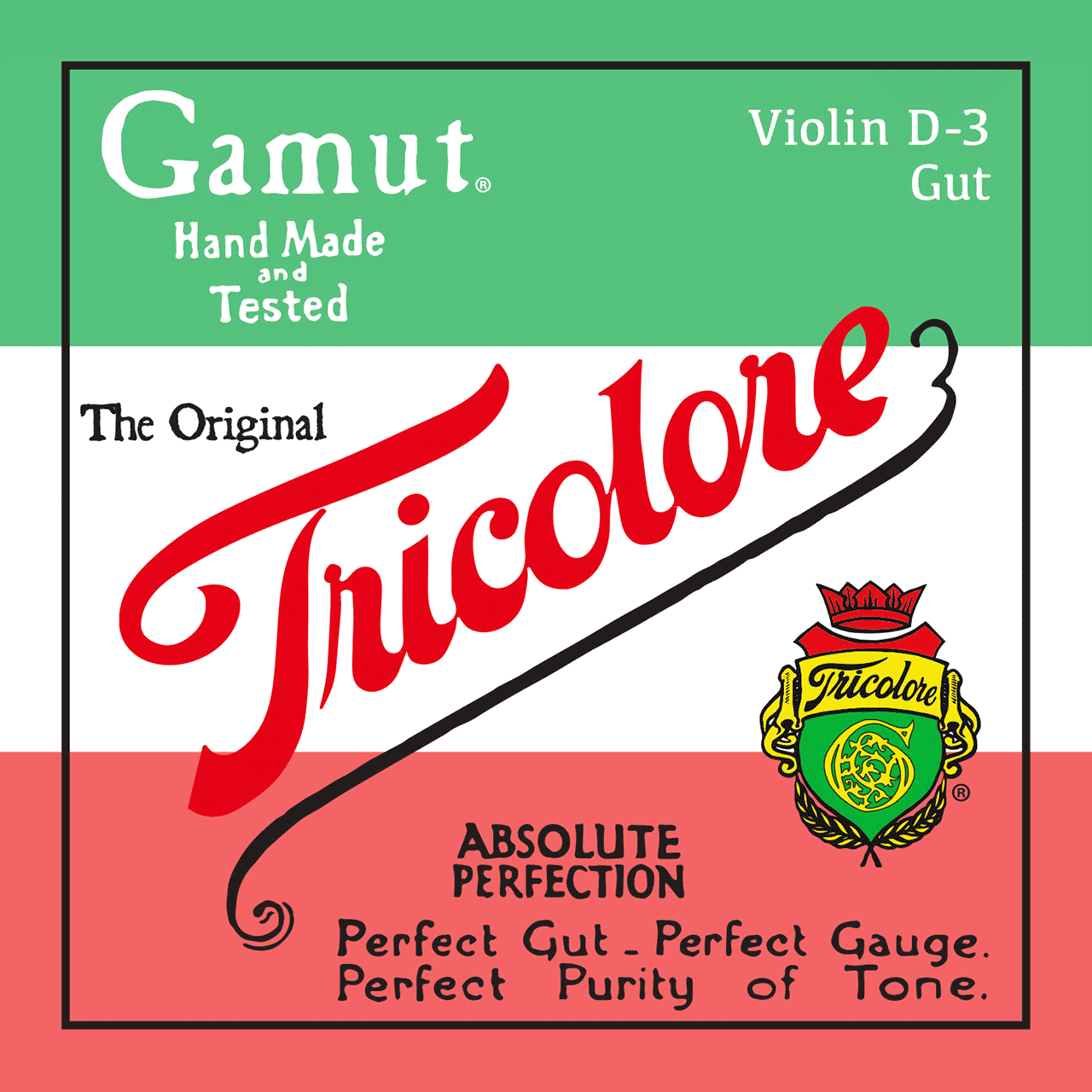 Tricolore Violin D-3 Gut