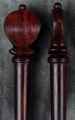 Baroque-Style Rosewood Lute Peg - 1 Peg